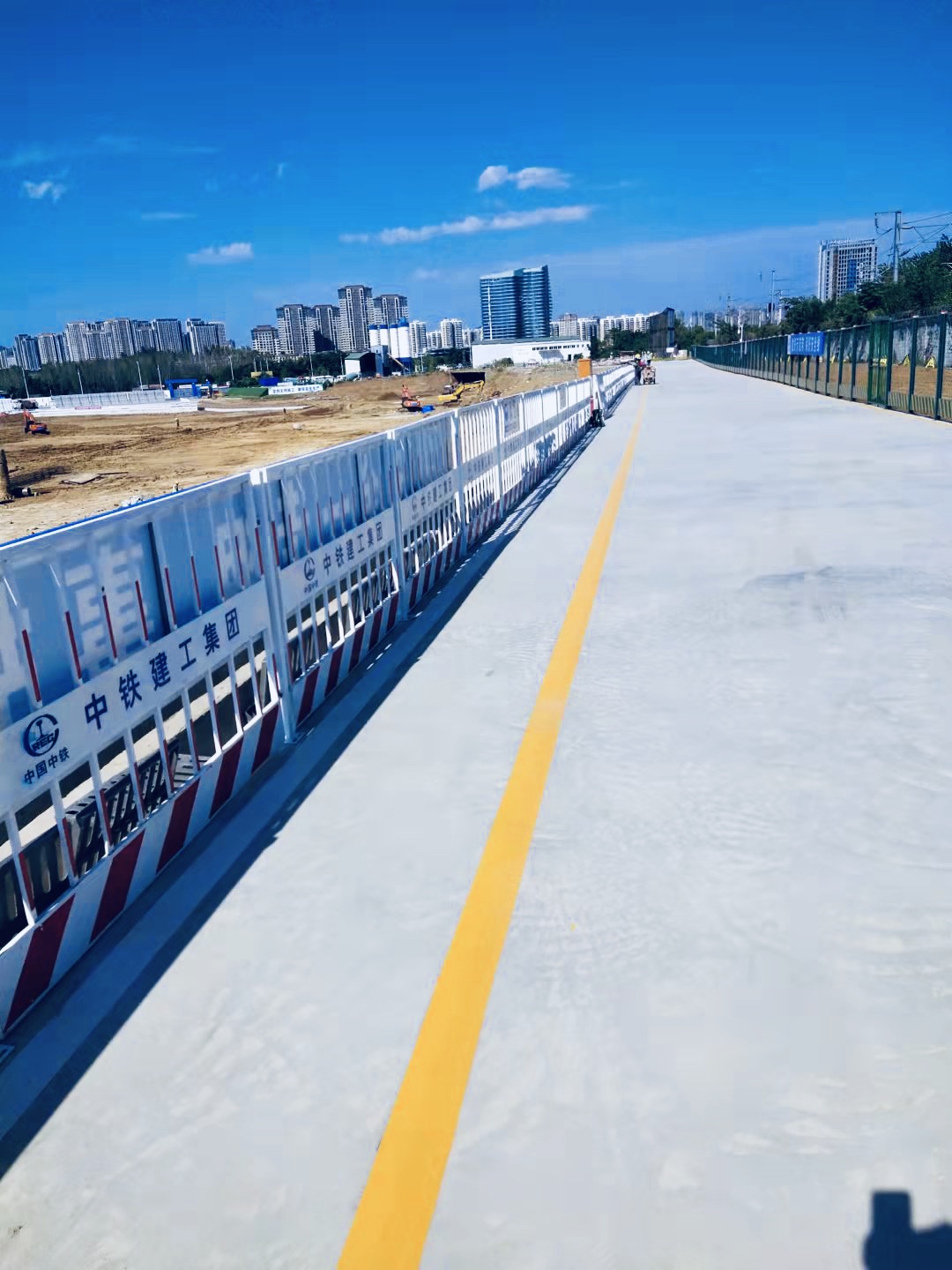 祝賀我司中鐵建工合肥西站定型化設施項目驗收合格